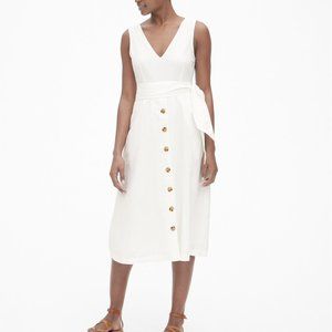 GAP Button-Front Midi Dress/ Tall